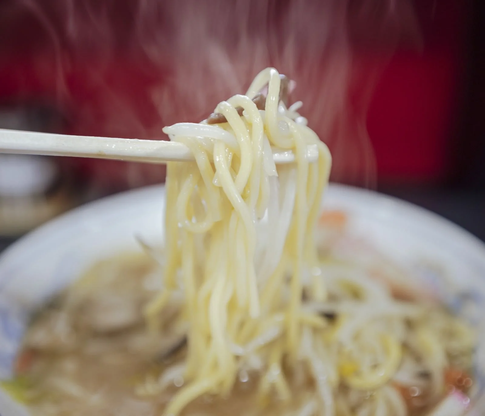 ラーメンの湯気画像